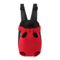 Ademende huisdierrugzak voor honden en katten, rode mesh voertas voor reizen. - S: binnen 2,5 kg (verstelbaar bereik binnen 30 cm) / Rood