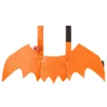 Halloween vleermuisvleugels kostuum voor huisdieren, grappige oranje viltkleding. - M / Oranje vleugels met belletje