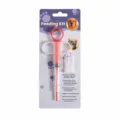 Pet feeding kit red syringe with soft silicone tips for puppies and kittens medication tool - Red