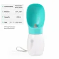 Portable 300ml pet water bottle for outdoor walking, lightweight dog travel drinking cup. - 300ml / Green