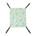 Adjustable pet hammock for cats and dogs, mint green canvas with cute alpaca pattern. - S 35×38cm / Summer Alpaca