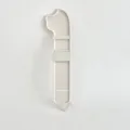 Pet cat strip feeder plastic squeeze spoon for wet food cats feeding pet supplies white. - Style E / Milk Gray