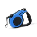 Oprolvolle hondenlijn met comfortabele handgreep en sterke metalen haak voor huisdieren. - 3m / Blauw