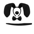 Black plush dog costume set including floppy ears headband nose bow tie and tail for party. - Four-Piece Set / Black