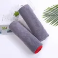 Dikke microvezel autowasdoek, groot formaat tweekleurige opgerolde reinigingsdoek voor auto. - 60*160cm / Grijs