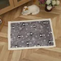 Thickened plush pet blanket with cute cartoon penguin pattern and soft fleece border. - 50x70cm / Style 3