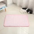 Pink pet cooling mat for dogs and cats, summer breathable ice silk sleeping pad for pets. - Pink