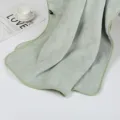 Green coral fleece multi-functional pillow blanket travel neck pillow soft and cozy - Mint Green
