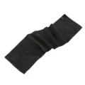 Black microfiber sports towel with zipper pocket, quick dry gym travel fitness towel. - 30x110cm / Black