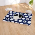 Thickened plush pet blanket soft warm dog cat mat winter cozy sleeping bed pet supplies - 75*100cm / Blue