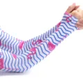 Summer women sun protection ice silk arm sleeves outdoor UV shield flamingo print long sleeves - S / Flamingo