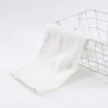 Paño de limpieza absorbente de microfibra espesada, toalla cuadrada blanca suave para hogar y coche. - Blanco