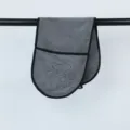 Thickened microfiber pet towel for dogs and cats, super absorbent cleaning drying mitt grey. - Gray