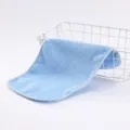 Microfiber facial cleansing towel, soft square makeup removal face cloth for daily skin care routine. - 20cmx40cm / Sky Blue