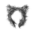 Fluffy animal ears headband, furry wolf cat ear hair hoop for Halloween costume party dress up. - Wolf Style
