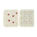 Cute cartoon pet sofa cushion with ruffles, soft flannel warm seat pad for all seasons. - 30x40cm / Lion + Elephant