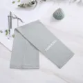 Solid color ice silk sun protection sleeves for adults, breathable and quick-drying arm covers. - S / Gray