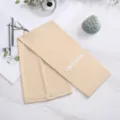 Adult ice silk sun protection arm sleeves solid color cooling breathable outdoor summer. - S / Nude