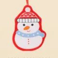 Christmas Coral Fleece Hand Towel Cute Snowman Cartoon Kitchen Hanging Towel Gift - Snowman Style