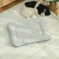 Summer pet cooling mat 3d breathable mesh dog cat cooling pad pet resting bed sleep supply - Size M (40x55cm) / Gray