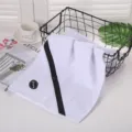 Asciugamano da golf in microfibra waffle con cerniera, asciugamano sportivo assorbente per fitness. - Bianco / 30x110cm