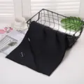 Asciugamano da golf a nido d'ape nero con tasca con zip asciugamano sportivo microfibra. - Nero / 30x110cm