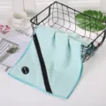 Asciugamano da golf in microfibra con cerniera, griglia ananas traspirante per fitness sport. - Azzurro / 30x110cm
