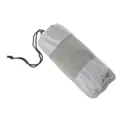 Asciugamano fitness in microfibra grigio ad asciugatura rapida con sacca a rete portatile. - 80cmx130cm / Grigio