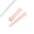 Cinturino per orologio in pelle rosa di ricambio con fibbia dorata, texture litchi. - Adatto per: quadrante piccolo S4 41 mm / Rosa ciliegio - fibbia oro rosa