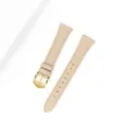 Cinturino per orologio in vera pelle da donna elegante con fibbia dorata per uso quotidiano. - Compatibile con: GT6/5/4 - quadrante 41 mm (18 mm) / Albicocca tè al latte - fibbia dorata