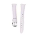 Cinturino di ricambio per orologio in pelle viola chiaro con fibbia argentata da donna. - Adatto per: quadrante piccolo S4 41 mm / Viola lavanda - fibbia argentata