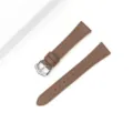Brown leather watch strap replacement compatible with smart watch 41mm women style - Applicable: S4 41mm Small Dial / Coffee-Silver Buckle