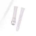 Cinturino per orologio in pelle lavanda con fibbia argentata, accessorio elegante. - Compatibile con: GT6/5/4 - quadrante 41 mm (18 mm) / Viola lavanda - fibbia argentata