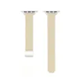 Cinturino di ricambio in pelle beige sottile compatibile con smartwatch, chiusura magnetica. - 38/40/41 mm - (42 mm Gen 10/11) / Bianco Sporco