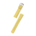 Cinturino per orologio in pelle gialla compatibile con Xiaomi Watch S4 41mm, vera pelle. - Adatto per: quadrante piccolo S4 41 mm / Giallo pulcino - fibbia argento