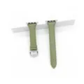 Cinturino per orologio in pelle verde compatibile con Apple Watch, motivo litchi. - 42/44/45/49 mm - (46 mm Gen 10/11) / Verde matcha