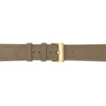 Echtleder-Uhrenarmband mit Metallschnalle und detaillierten Nähten für Smartwatches. - Dunkelkaki - Gold-Schließe