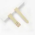 22mm cinturino per orologio in pelle beige accessorio di ricambio stile elegante donna - Dimensione interfaccia 22mm / Avorio