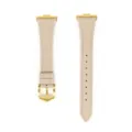 Cinturino di ricambio in pelle con fibbia dorata compatibile accessorio moda orologio - Albicocca tè al latte - fibbia dorata