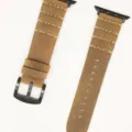 Cinturino per orologio in pelle vintage marrone compatibile con Apple Watch Ultra - 42/44/45/49 mm - (46 mm Gen 10/11) / Marrone chiaro