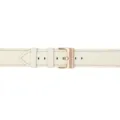 Hochwertiges cremeweißes Lederarmband mit eleganter Roségold-Dornschließe für vielseitigen Look. - Elfenbein - Roségoldene Schnalle