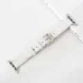 Cinturino per orologio in pelle bianca compatibile con Apple Watch, cinturino sottile con fibbia. - 42/44/45/49 mm - (46 mm Gen 10/11) / Bianco