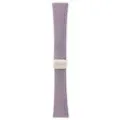 Purple leather watch strap with magnetic folding buckle replacement band for smart watch - Applicable: S4 41mm Small Dial / Taro Purple