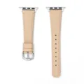 Cinturino di ricambio in pelle rosa chiaro per Apple Watch con fibbia e adattatori - 42/44/45/49 mm - (46 mm Gen 10/11) / Rosa Nudo