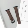 Cinturino per orologio in pelle perforata marrone, compatibile con smartwatch, accessorio elegante. - 42/44/45/49 mm - (46 mm Gen 10/11) / Marrone scuro