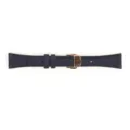 Cinturino per orologio in pelle blu navy con fibbia deployante in metallo di ricambio - Adatto per: quadrante piccolo S4 41 mm / Blu navy - chiusura a farfalla oro rosa
