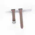 Cinturino per Orologio in Vera Pelle Modello Litchi di Ricambio per Apple Watch Rosa - Colore loto