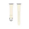 Cinturino di ricambio in pelle per Apple Watch, elegante cinturino bianco avorio con fibbia. - 42/44/45/49 mm - (46 mm Gen 10/11) / Bianco crema - chiusura argento