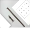 Dettaglio del cinturino in pelle a doppio giro per Apple Watch, elegante e sottile con fibbia. - Marrone 38/40/41 - (42 mm Gen. 10/11)