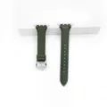 Cinturino per orologio in pelle verde scuro compatibile con apple watch, fibbia in metallo. - Verde Scuro